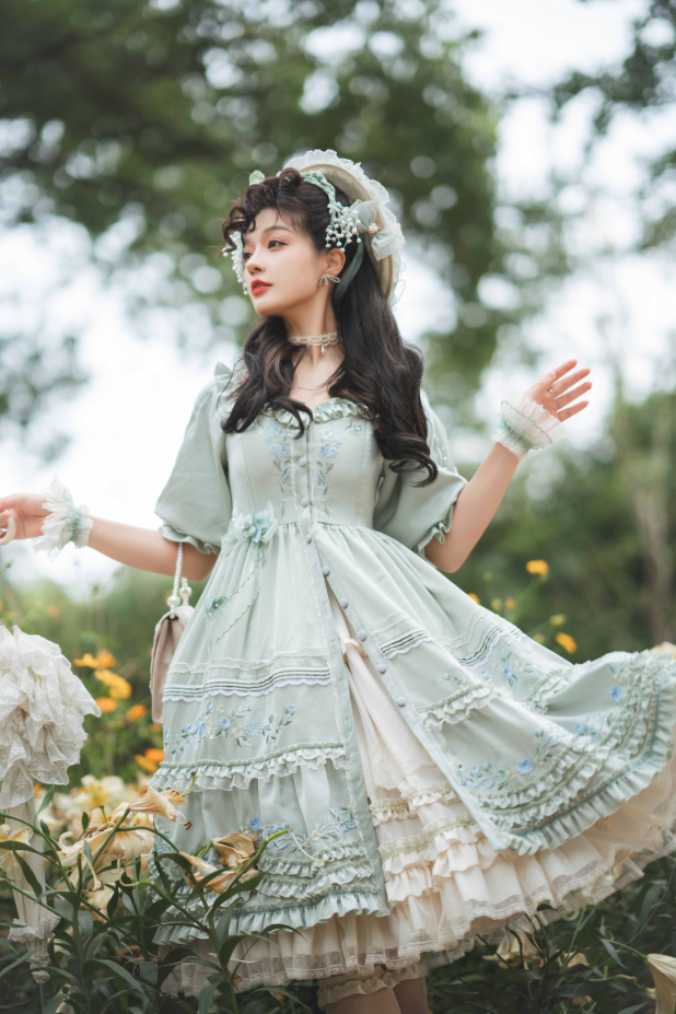 OP Set ♥Ready to Ship♥Former Days Souvenirs♥Hime Lolita Dress
