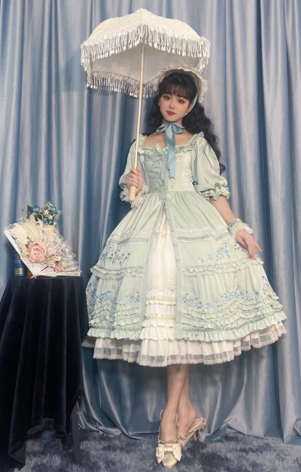 OP Set ♥Ready to Ship♥Former Days Souvenirs♥Hime Lolita Dress