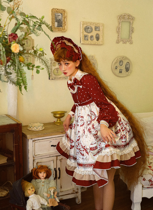 OP♥ Ready to Ship♥Sweet Tea♥ Sweet Lolita Dress