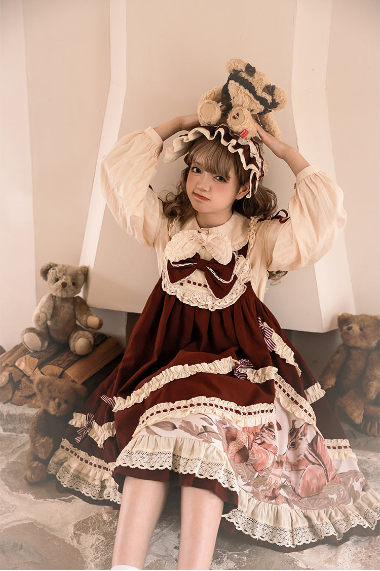 JSK & Blouse ♥Ready to Ship♥Little Acorn♥Sweet Lolita JSK Dress