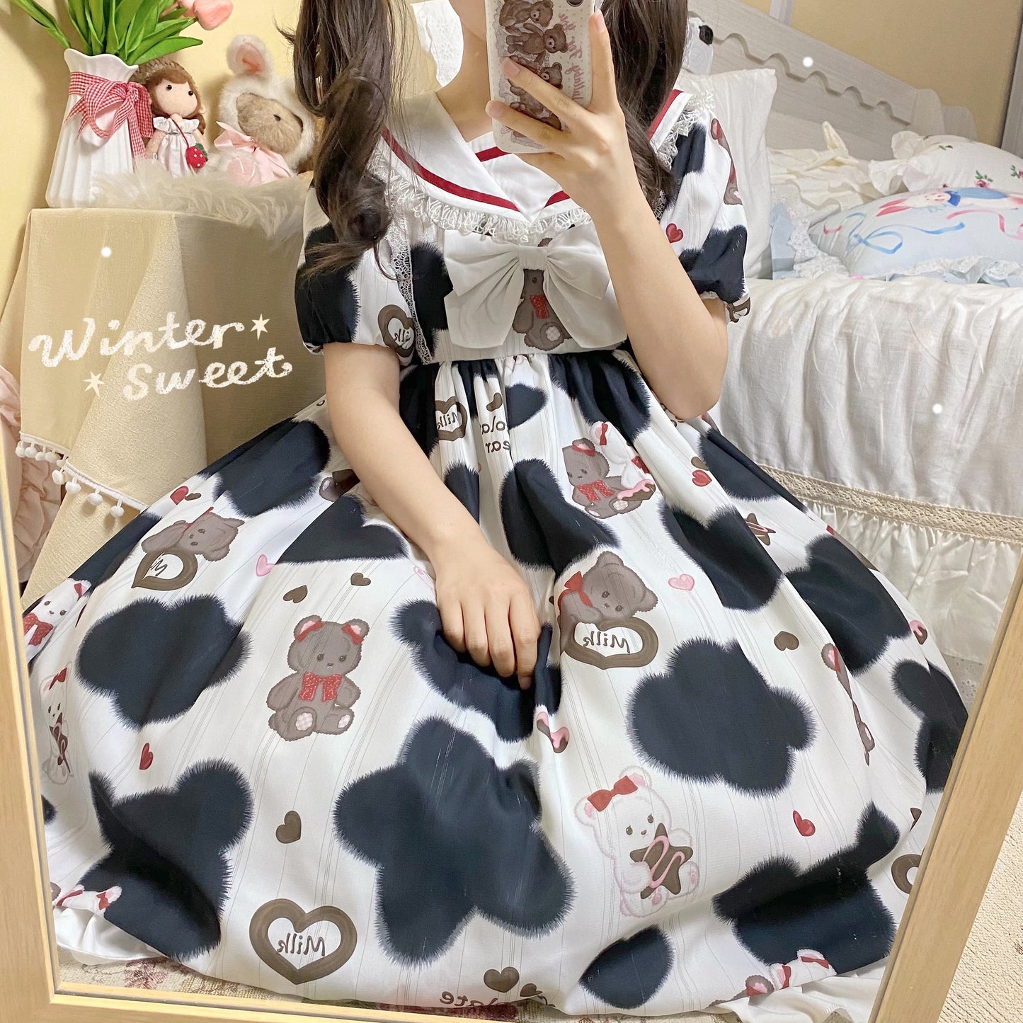 OP Dress♥Ready to Ship♥Milky Bear ♥ Sweet Lolita Dress