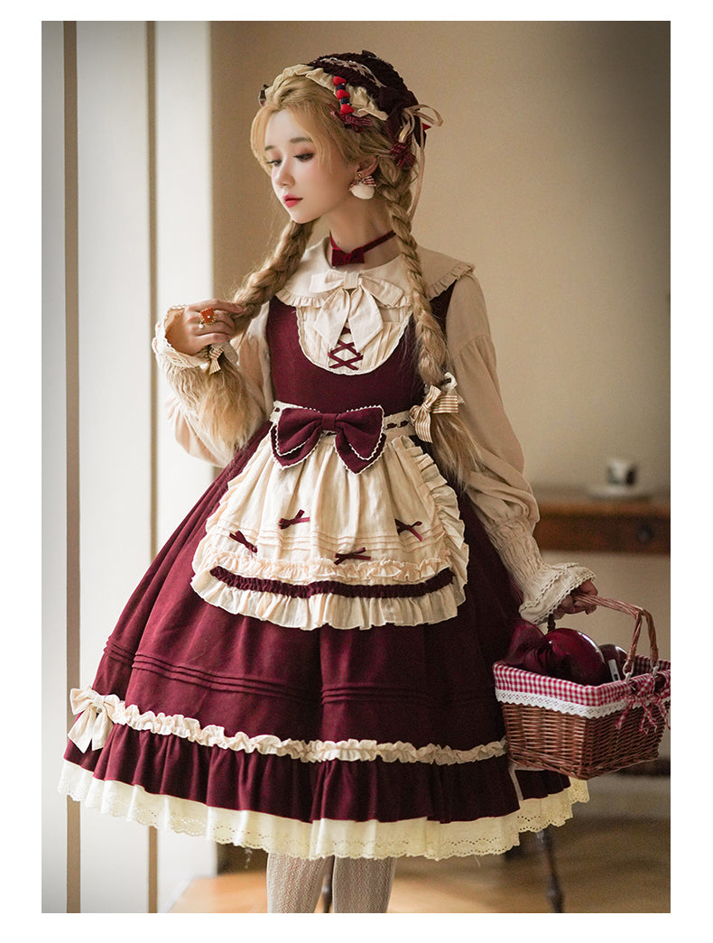 JSK & Cape♥ Ready to Ship♥Little Red Riding Hood ♥ Sweet Lolita dress