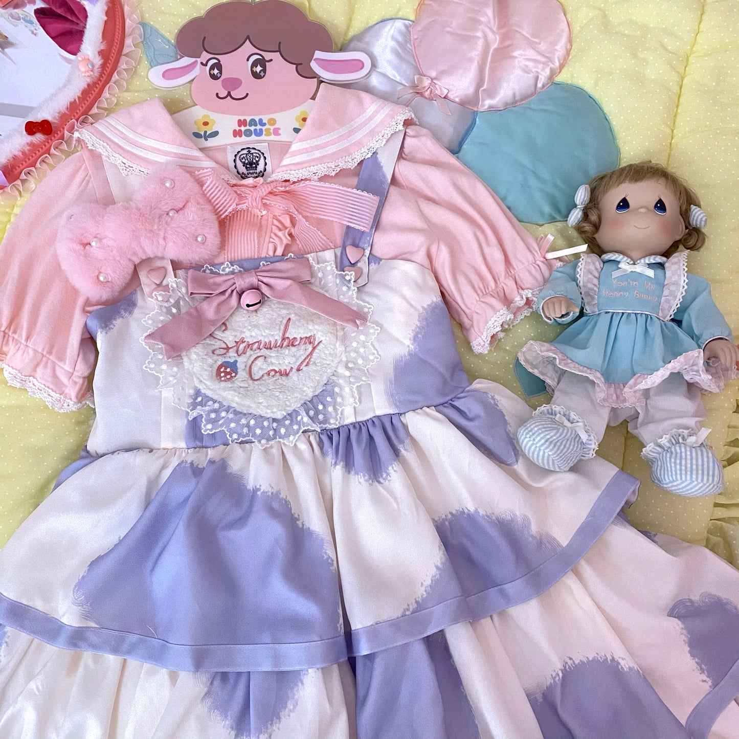 JSK Dress♥Pre-order 3 weeks♥ Strawberry Cow♥Sweet Lolita Dress