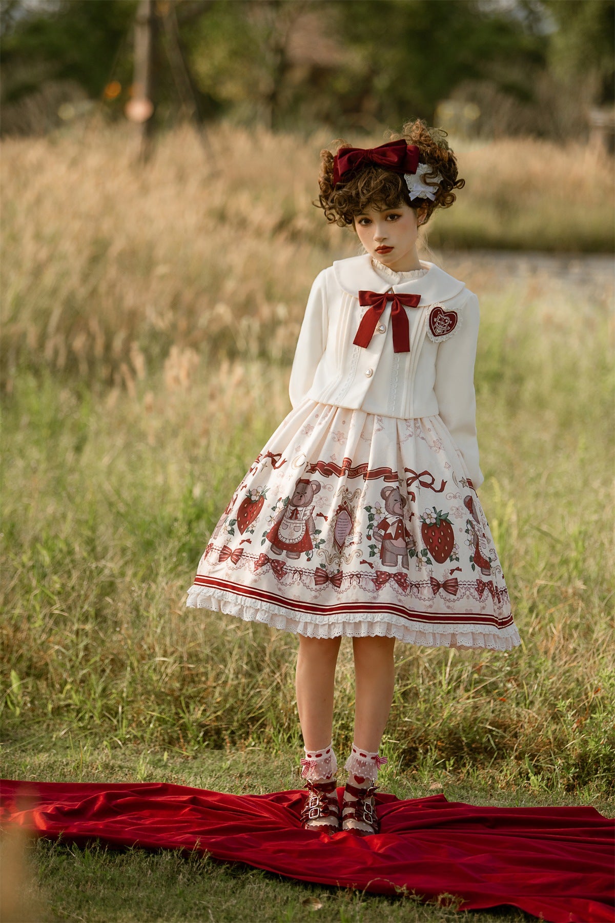 JSK & Coat Set♥ Ready to Ship ♥Winter gift♥Sweet Lolita Dress