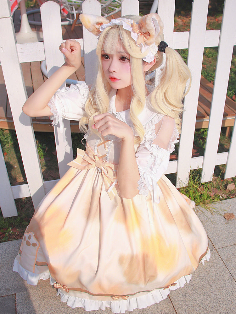 JSK ♥Ready to Ship♥Lazy Kitten♥Sweet Lolita Dress