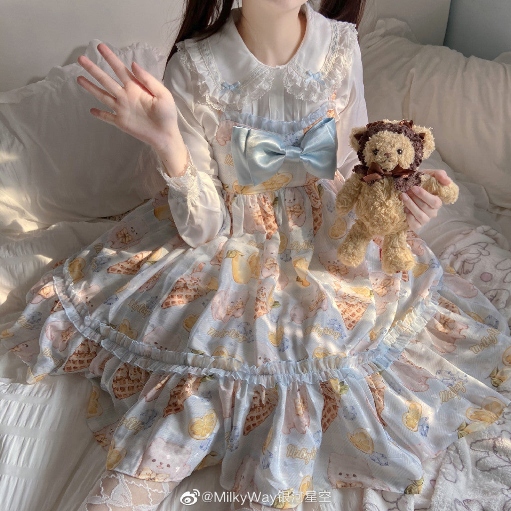 JSK Dress♥Ready to Ship♥ Lemon Doggy ♥Sweet Lolita Dress