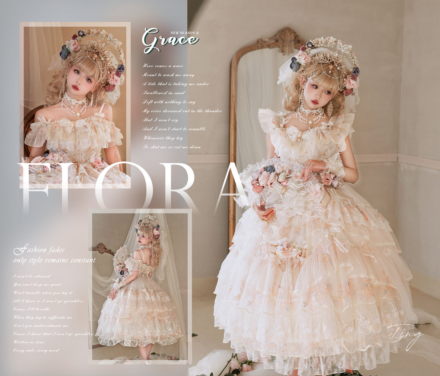 JSK Dress♥Pre-order-2 Months♥ Flower God Flora ♥Hime Lolita Dress