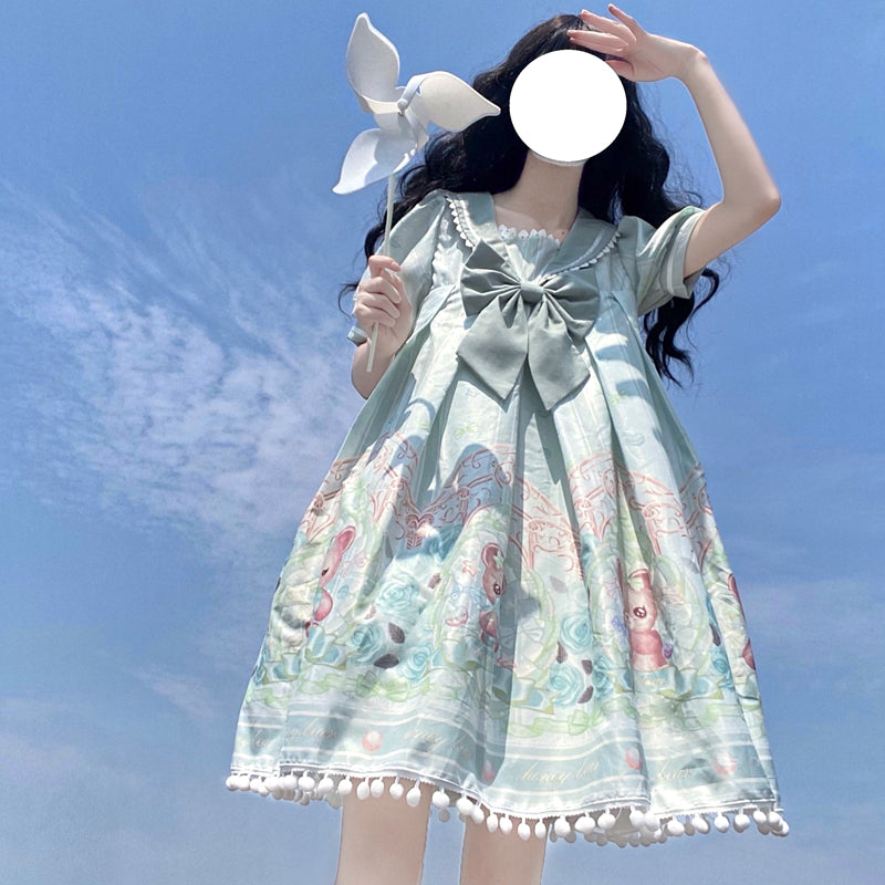 OP Dress♥Ready to Ship♥Sweet Bear Can♥ Sweet Lolita Dress