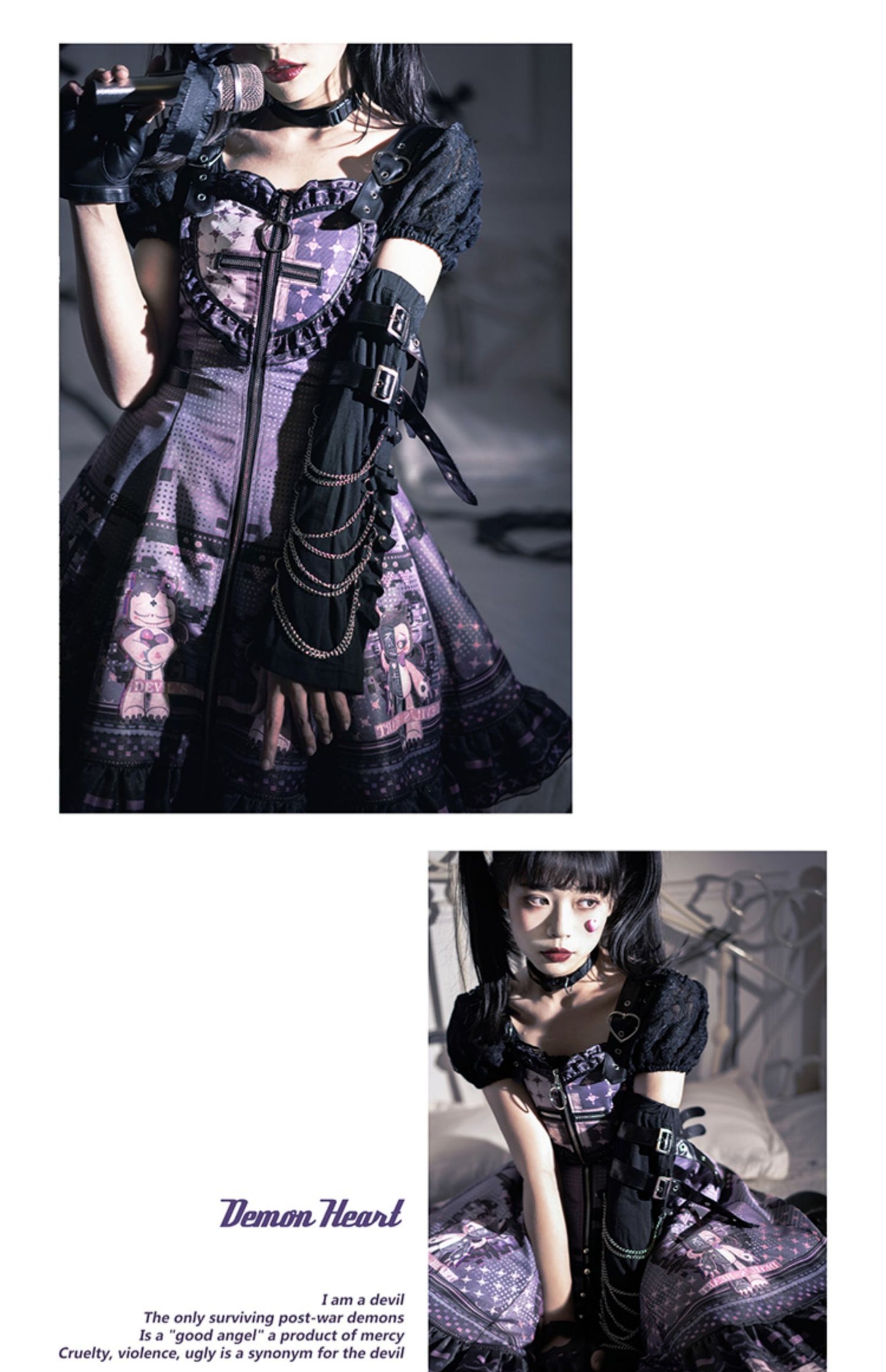 JSK ♥Ready to Ship♥Devil's Heart♥Gothic Lolita Dress