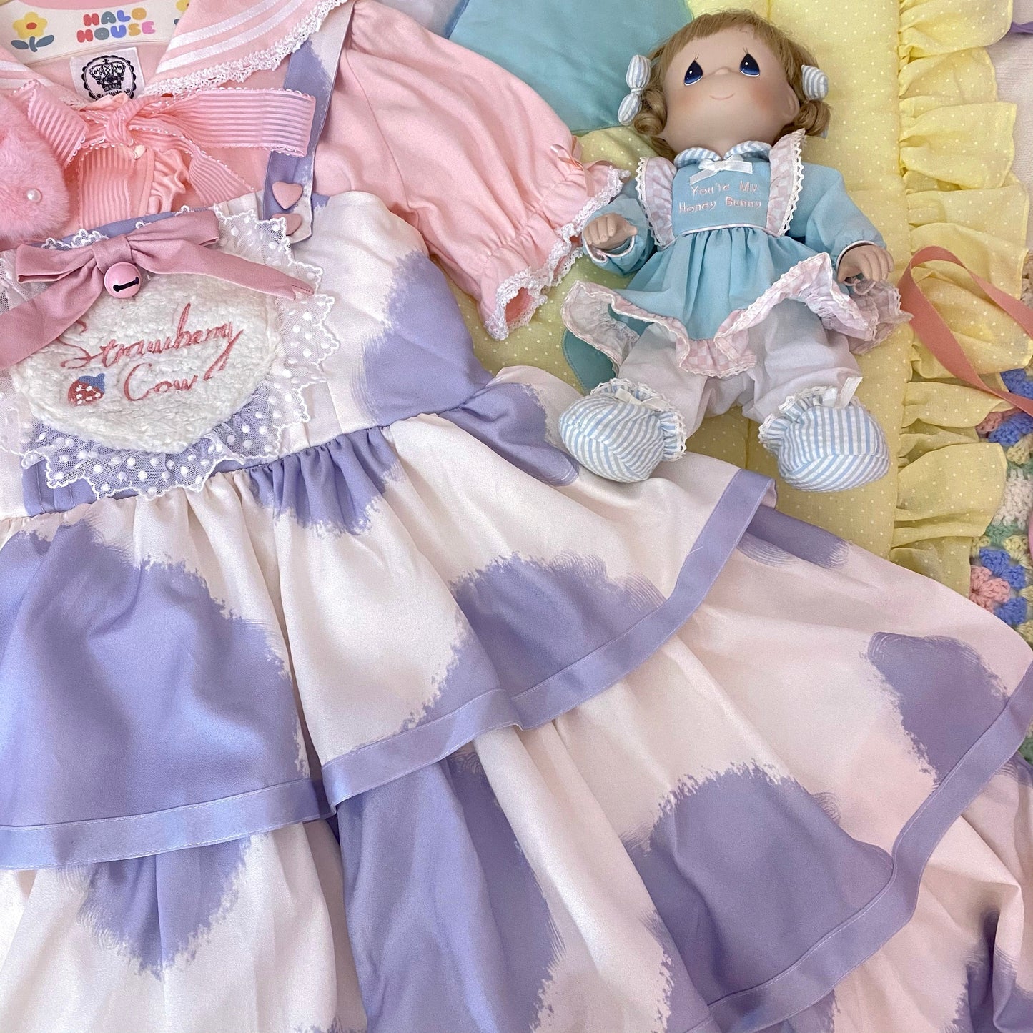JSK Dress♥Pre-order 3 weeks♥ Strawberry Cow♥Sweet Lolita Dress
