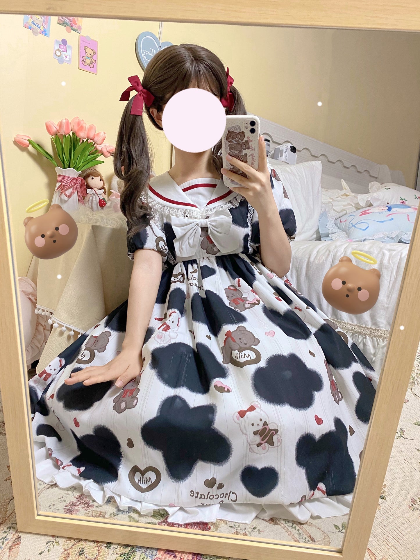 OP Dress♥Ready to Ship♥Milky Bear ♥ Sweet Lolita Dress