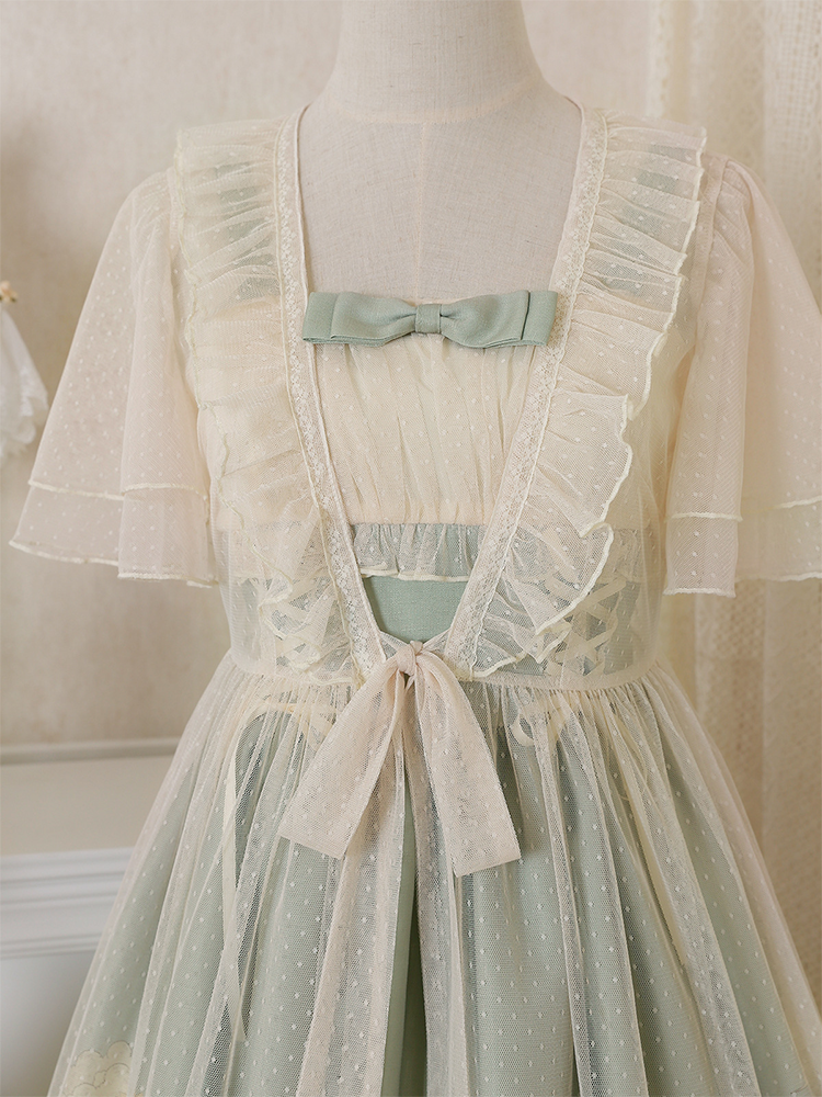 JSK & Lace Overall ♥Ready to Ship♥Sunflower Story♥Sweet Lolita Dress