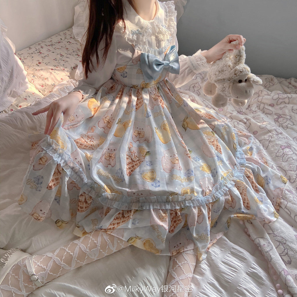 JSK Dress♥Ready to Ship♥ Lemon Doggy ♥Sweet Lolita Dress