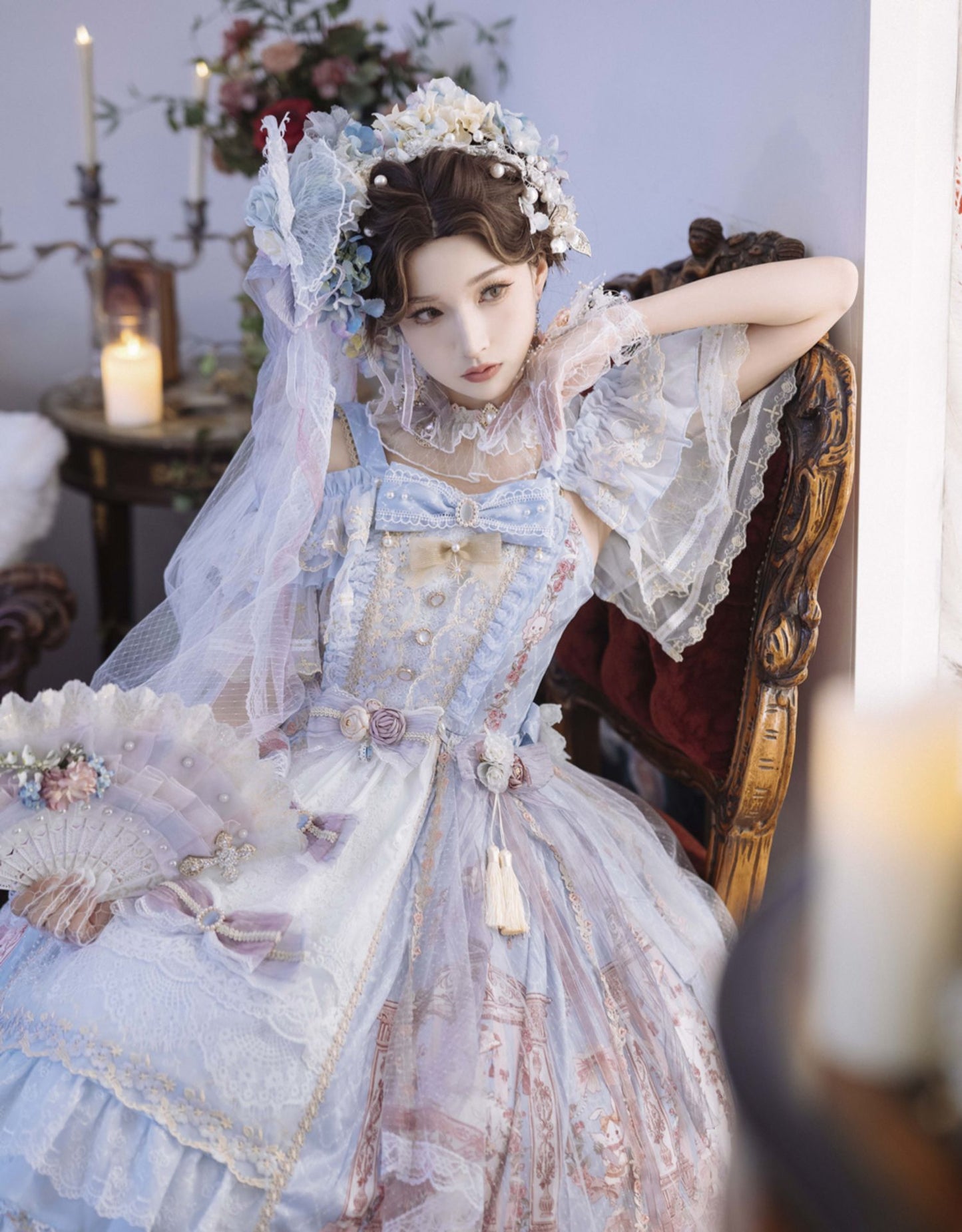 JSK Set ♥Ready to Ship♥Song in the moonlight ♥Hime Lolita Dress