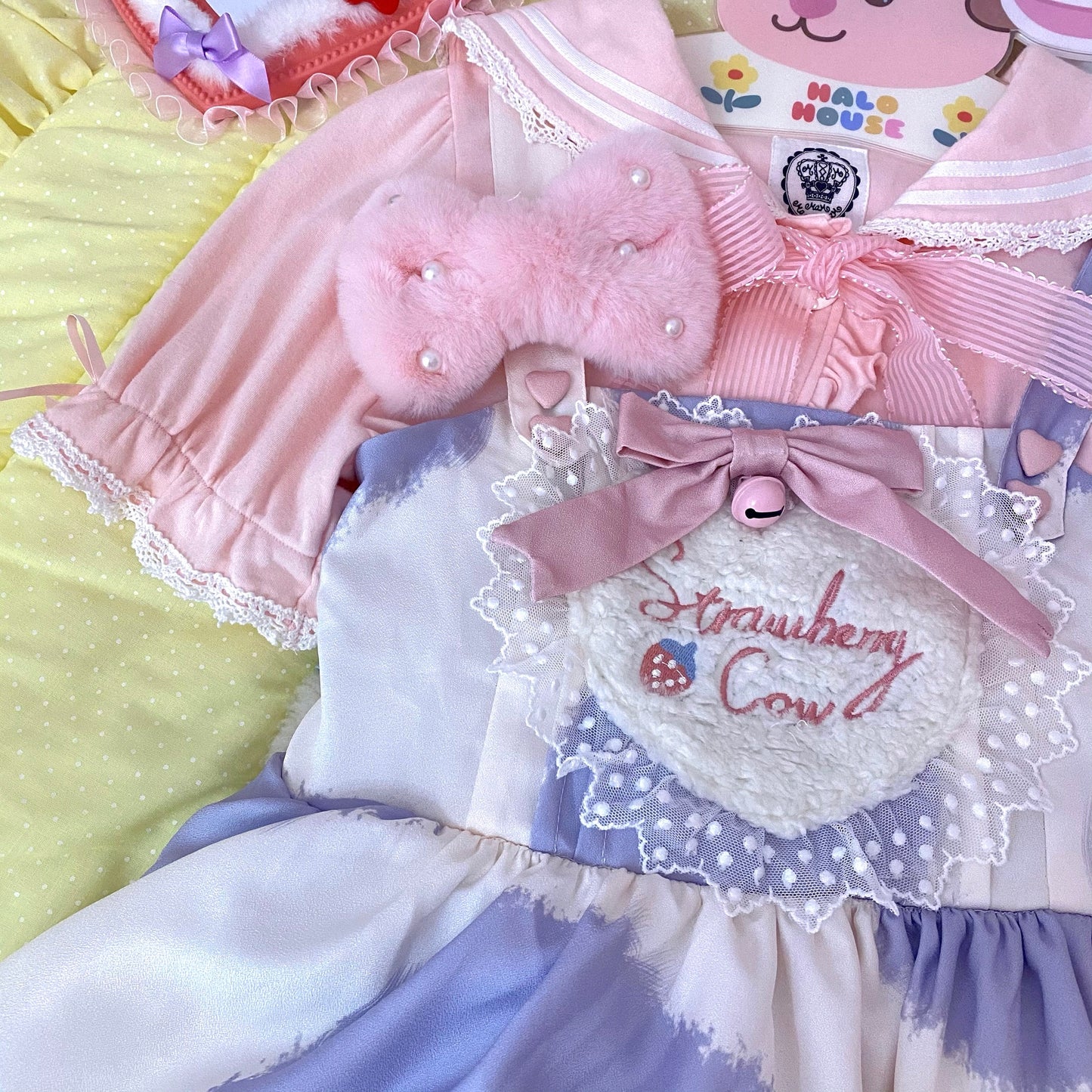 JSK Dress♥Pre-order 3 weeks♥ Strawberry Cow♥Sweet Lolita Dress