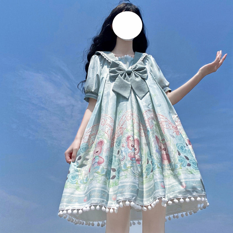 OP Dress♥Ready to Ship♥Sweet Bear Can♥ Sweet Lolita Dress