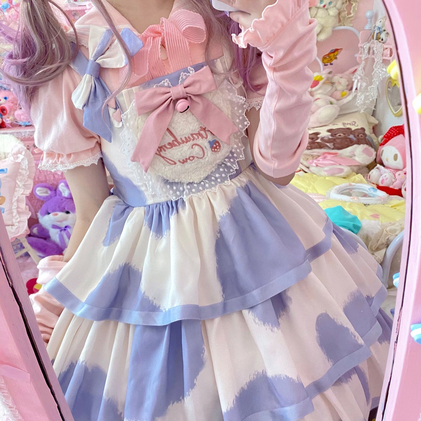 JSK Dress♥Pre-order 3 weeks♥ Strawberry Cow♥Sweet Lolita Dress
