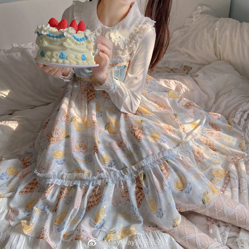 JSK Dress♥Ready to Ship♥ Lemon Doggy ♥Sweet Lolita Dress