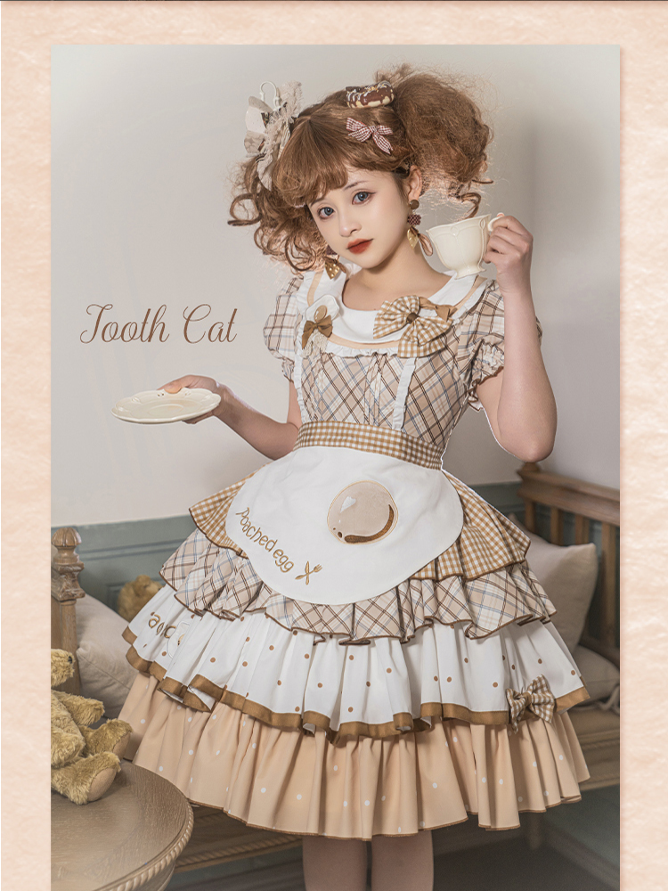 OP♥Ready to Ship♥Poached Egg♥Sweet Lolita Dress
