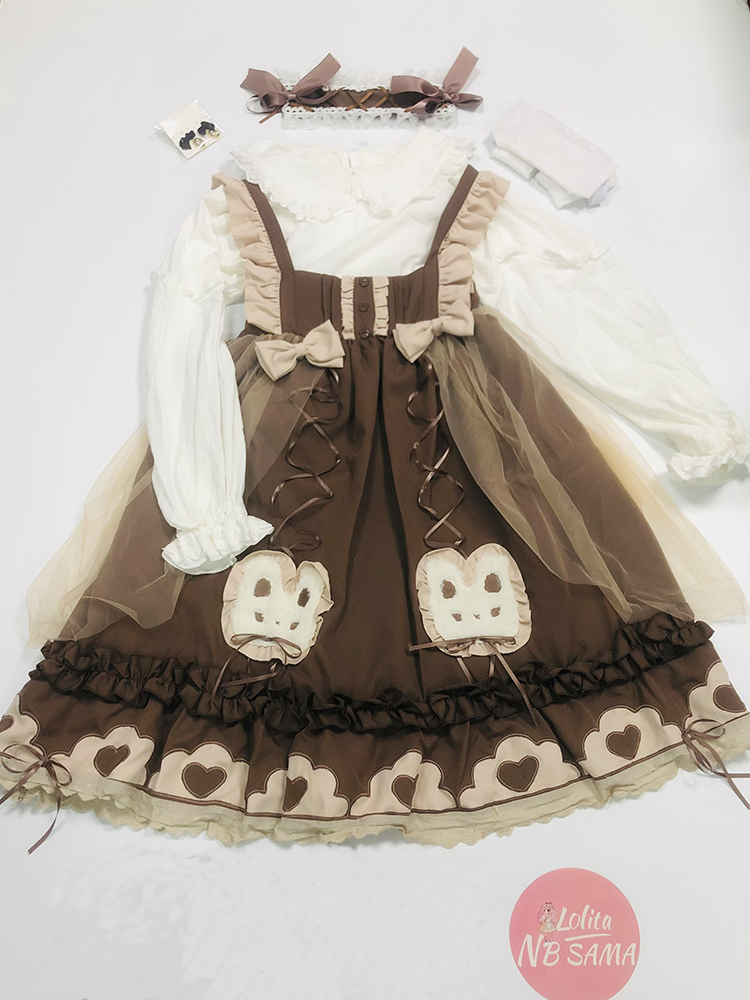 Plus Size♥JSK & Blouse♥ Ready to Ship♥Forget Bunny Agreement ♥Sweet Lolita Dress