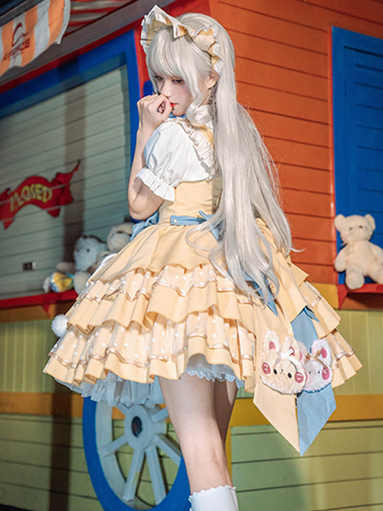 JSK Dress♥Ready to Ship♥ Cheese Bear ♥Sweet Lolita Dress