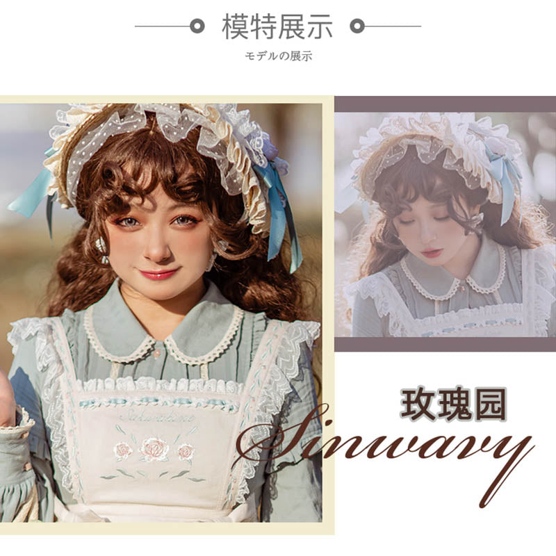 Lolita Vintage Fluffy Wool curly Banged Wig