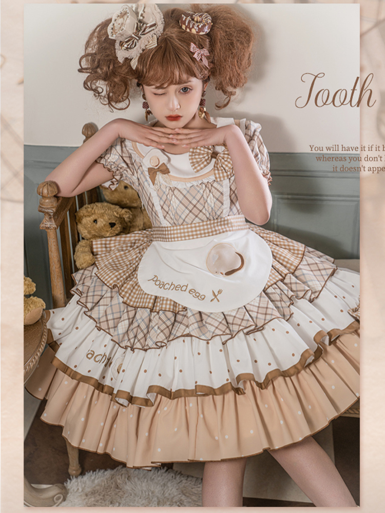 OP♥Ready to Ship♥Poached Egg♥Sweet Lolita Dress