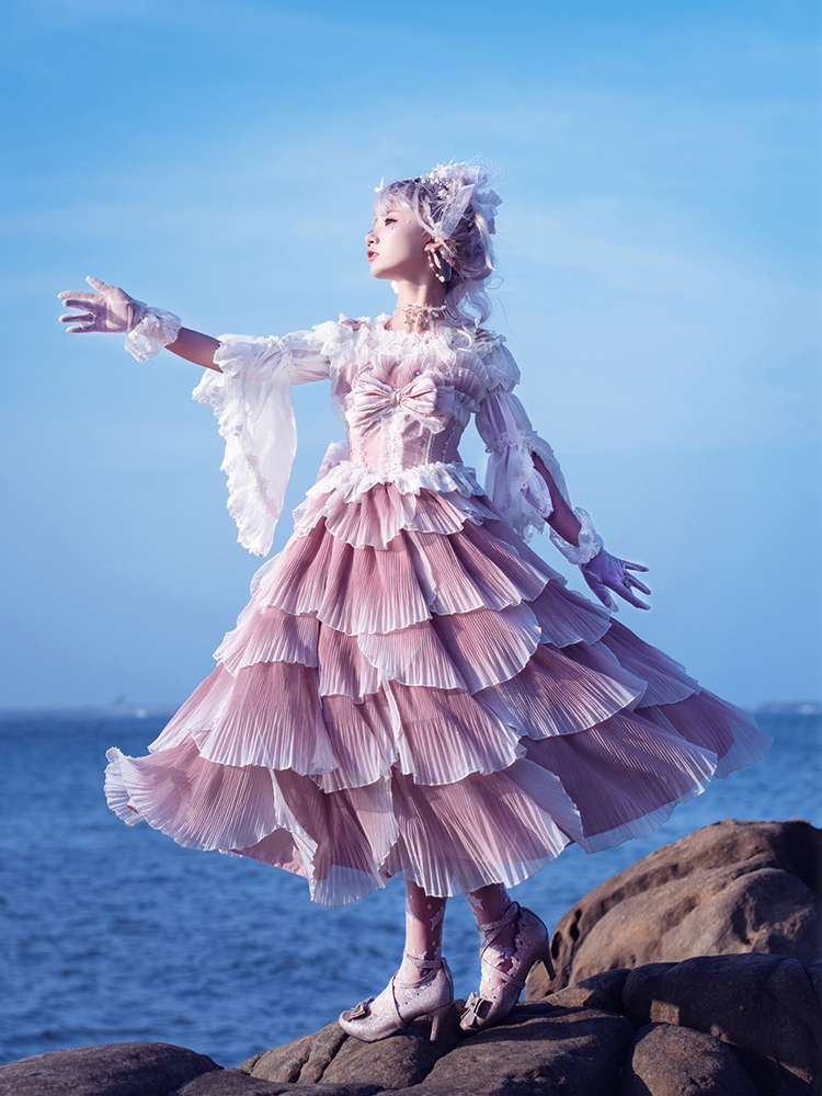 JSK Set♥Ready to Ship♥Fish Scale♥Elegant Hime Lolita