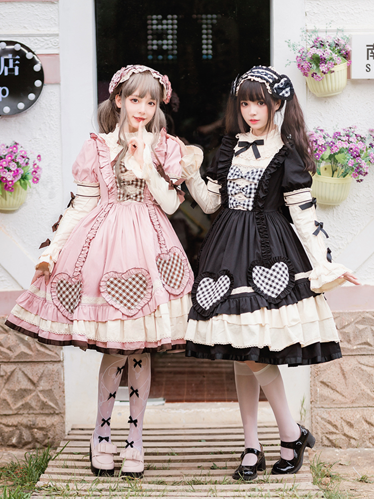 OP Dress Ready to Ship Sweet Lolita Long Sleeve Dress By Honey