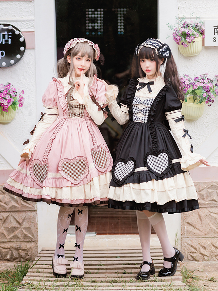 OP ♥Ready to Ship♥  To My Little Cherry ♥  Sweet Lolita Long Sleeve Dress