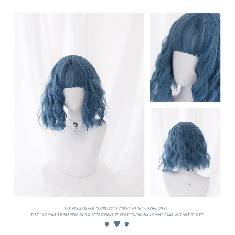 3 Color Options Curly Short Wig