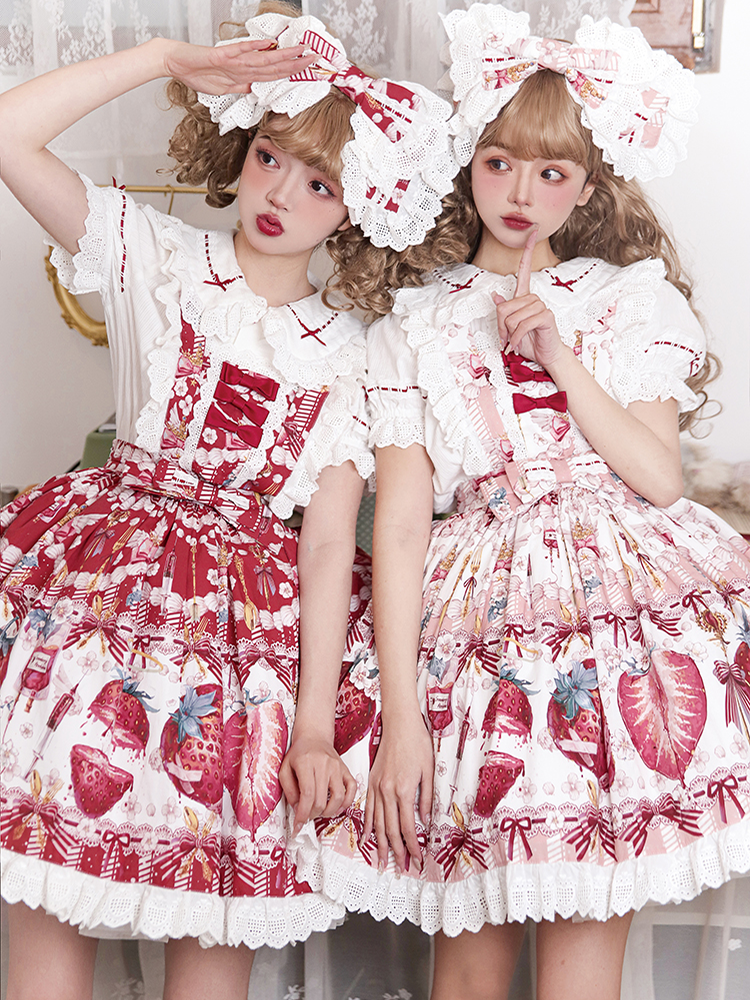 JSK & OP Dress♥Ready to Ship♥ Strawberry Revolution ♥Sweet Lolita Dress
