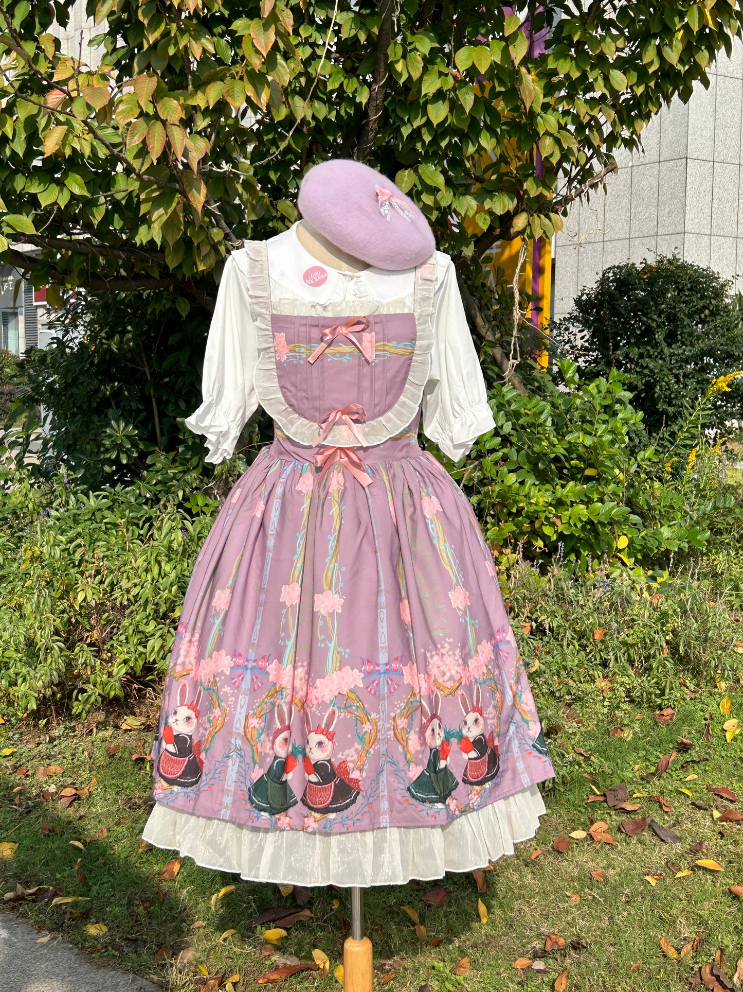 OP&JSK Dress♥Ready to Ship♥ Picnic Bunny ♥Sweet Lolita Dress