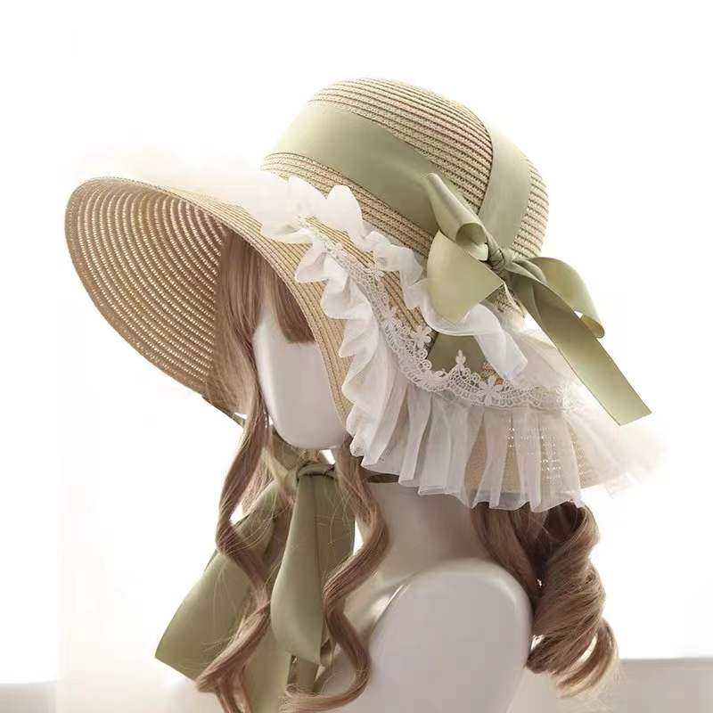 Summer Holiday Celandine Green Straw Hat