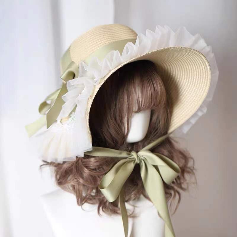 Summer Holiday Celandine Green Straw Hat