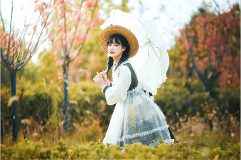 OP♥Ready to Ship♥Shimmer Oil Painting♥Sweet Lolita Dress