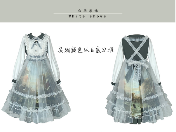 OP♥Ready to Ship♥Shimmer Oil Painting♥Sweet Lolita Dress