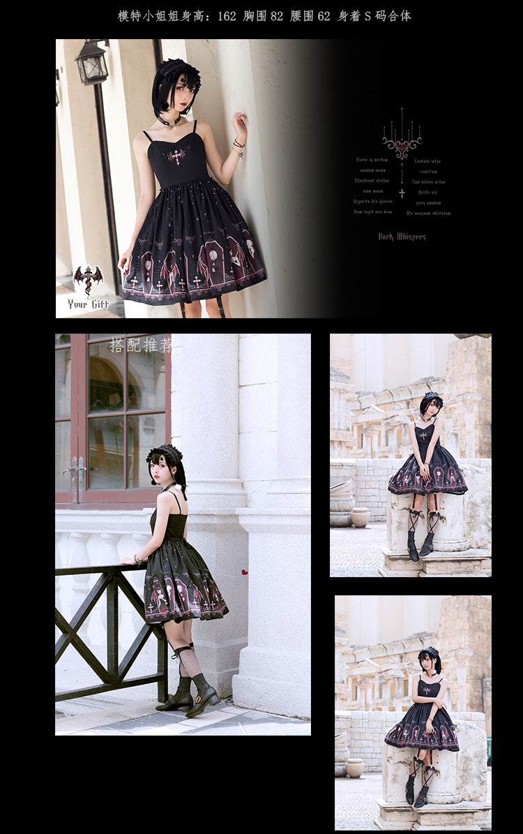 JSK Dress♥Ready to Ship♥Whisper of Night♥Gothic Lolita Dress