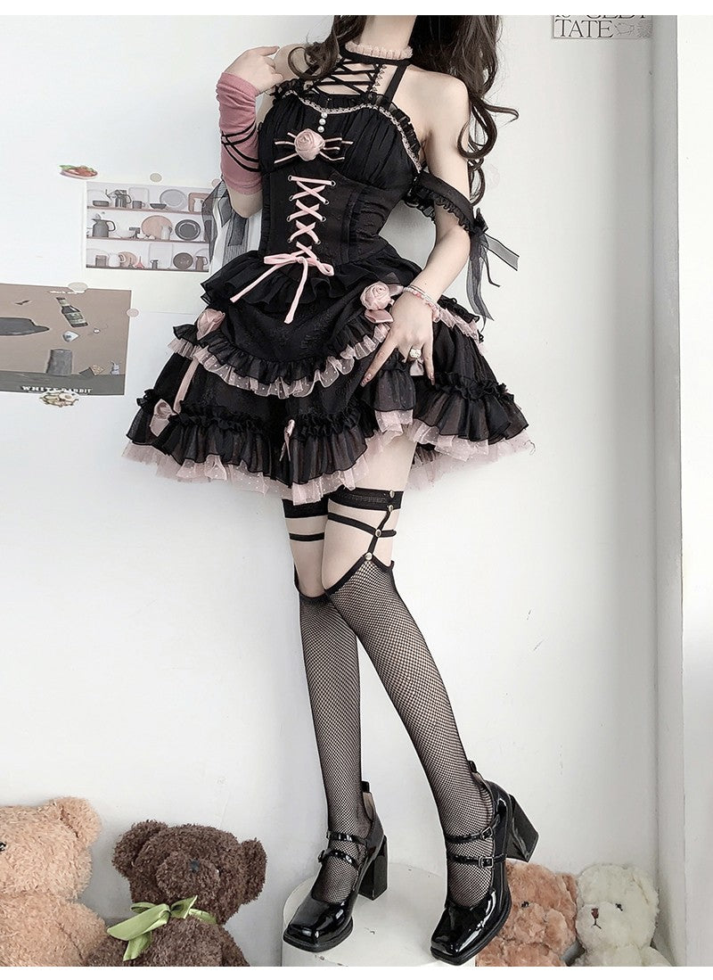 JSK♥ Ready to Ship♥Midnight Rose♥Gothic Lolita Dress