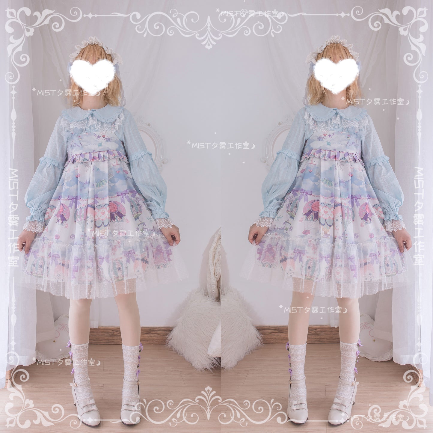 Blouse ♥pre-order 2 weeks♥Cream Sweetheart♥ Sweet Lolita