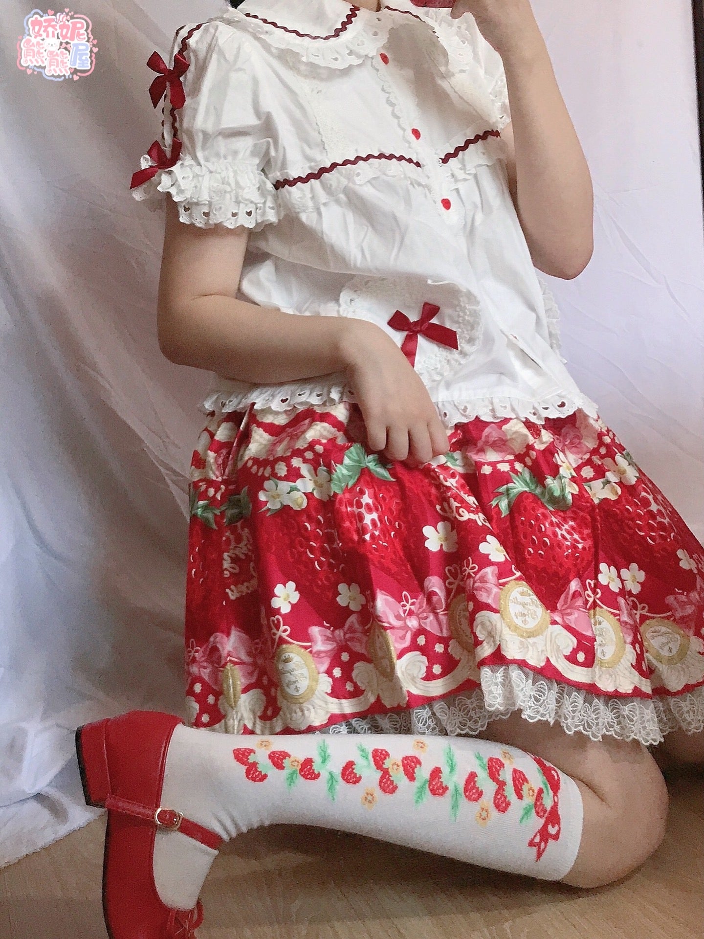 Sweet Strawberry Lolita Stockings