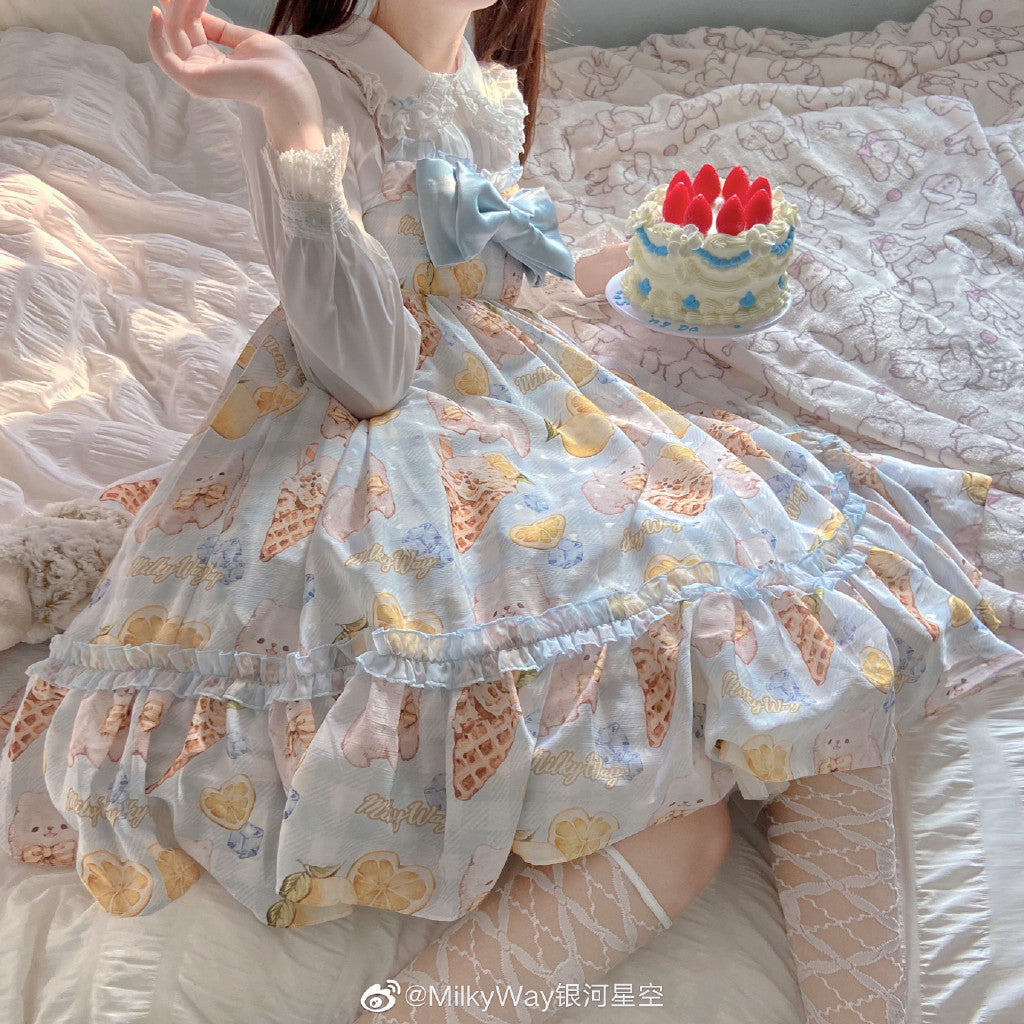 JSK Dress♥Ready to Ship♥ Lemon Doggy ♥Sweet Lolita Dress