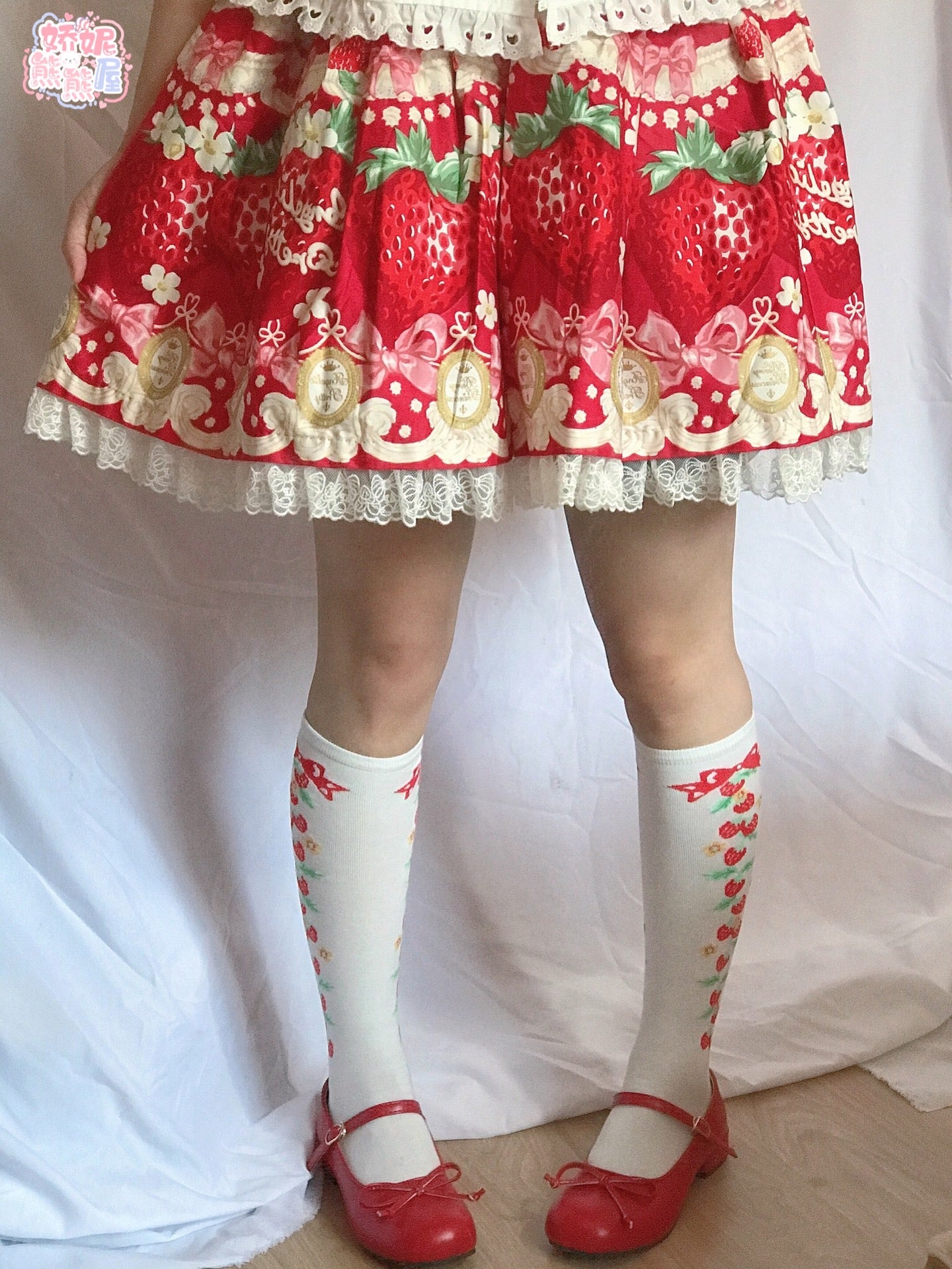 Sweet Strawberry Lolita Stockings