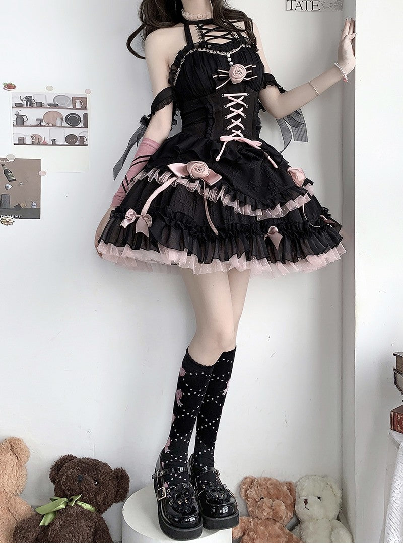 JSK♥ Ready to Ship♥Midnight Rose♥Gothic Lolita Dress