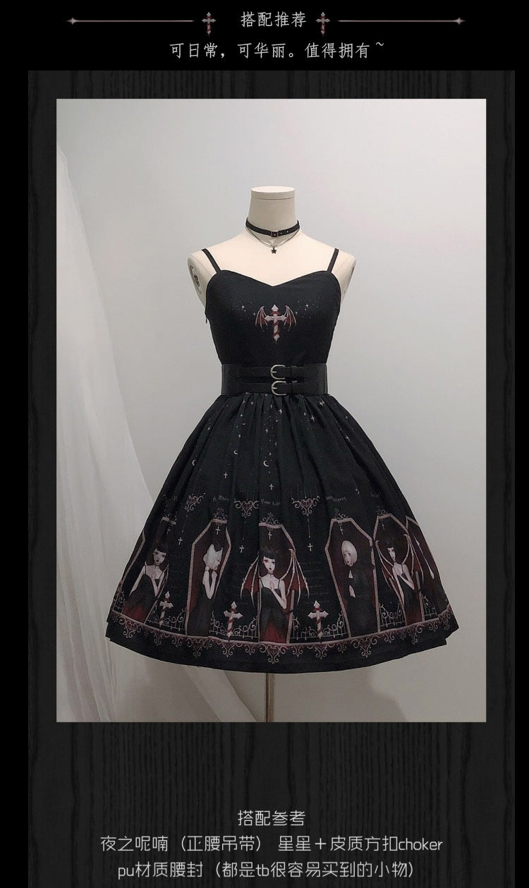 JSK Dress♥Ready to Ship♥Whisper of Night♥Gothic Lolita Dress