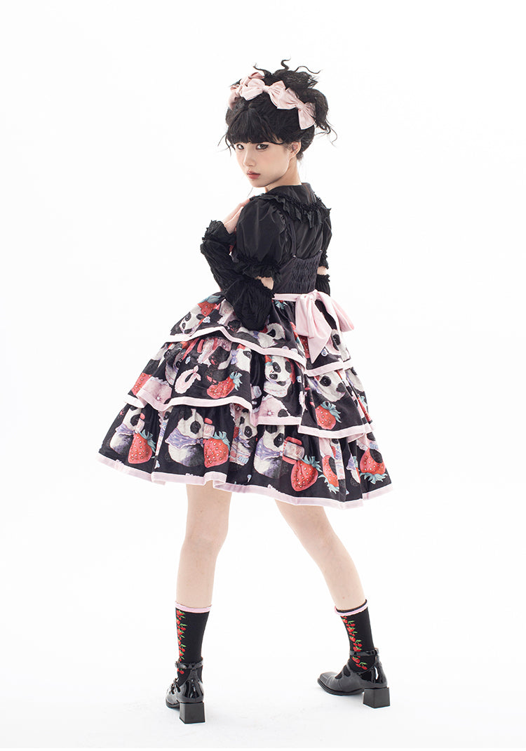 JSK♥ Ready to Ship♥ Strawberry Milk Ball ♥ Sweet Lolita Dress JSK
