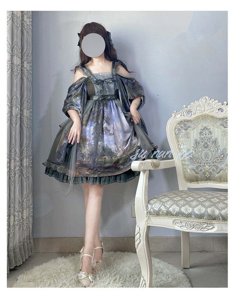 JSK Dress♥Ready to Ship♥ Salisbury Cathedral ♥Sweet Lolita Dress