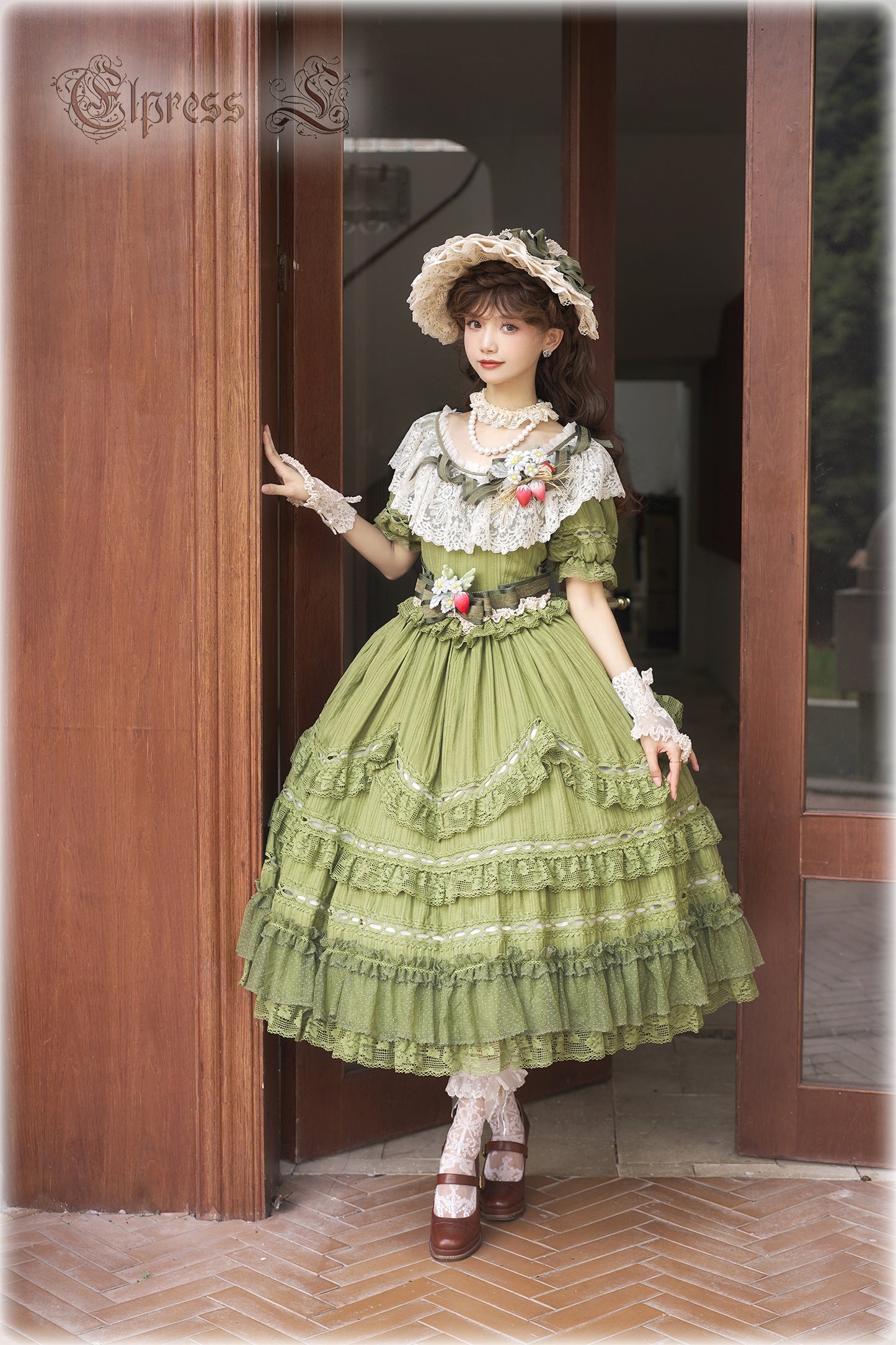 OP Dress Full Set♥Pre-order 3 months♥ Xingxiang Green Color ♥Sweet Lolita Dress
