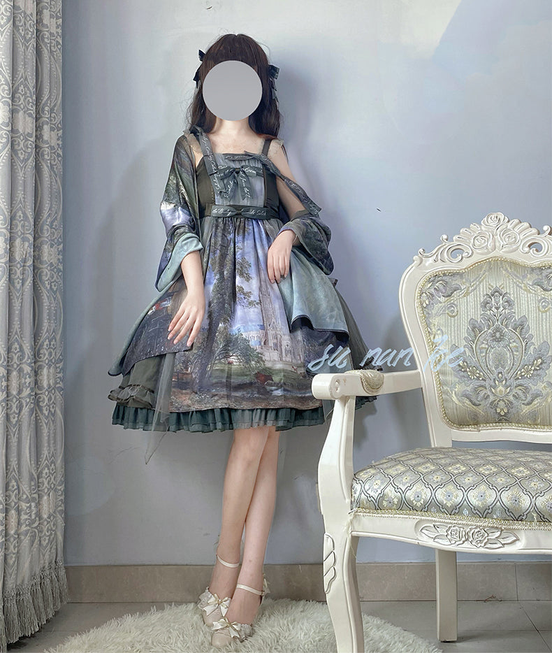 JSK Dress♥Ready to Ship♥ Salisbury Cathedral ♥Sweet Lolita Dress