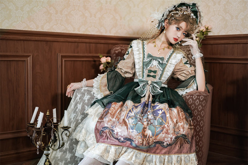 OP ♥Ready to Ship♥Deer God Carols♥Lolita Dress